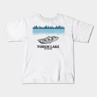 torch lake Michigan Kids T-Shirt